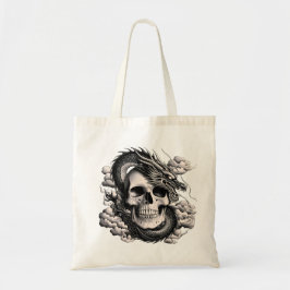 Bolsa Tote A SKULL AND A DRAGON Tote Bag 