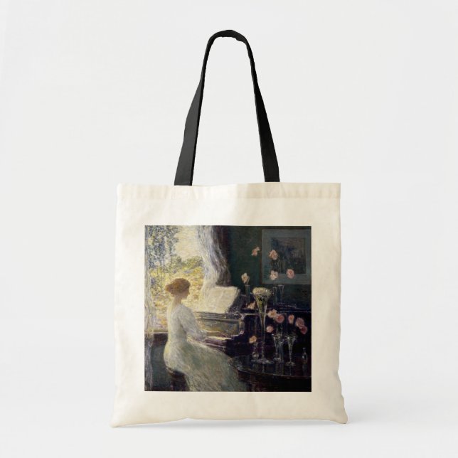 Bolsa Tote A Sonata de Frederick Childe Hassam (Frente)