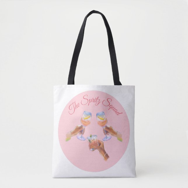 Bolsa Tote A Spritz Squad | Esquadrão de Despedida de Solteir (Frente)