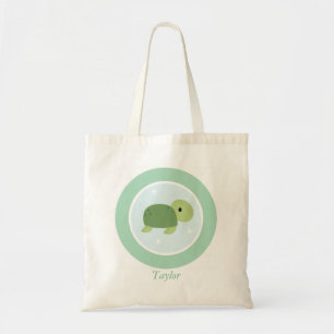 Bolsa Tote A tartaruga de mar bonito caçoa a sacola