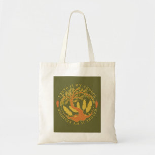 Bolsa Tote A Terra é a minha Igreja, a Natureza é a minha r