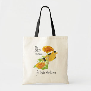 Bolsa Tote A Terra tem música para aqueles que ouvem citaç