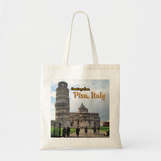 Bolsa Tote A Torre de Pisa, Itália (Frente)