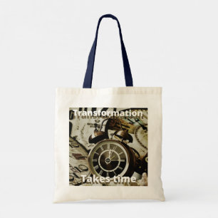 Bolsa Tote A transformação da motivação inspiradora leva temp