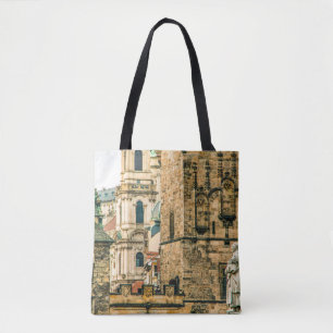 Bolsa Tote A velha cidade de Pragueancient, arquitetura, edif