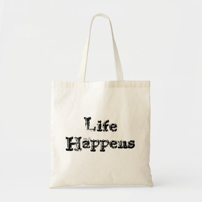 Bolsa Tote A vida acontece (Frente)