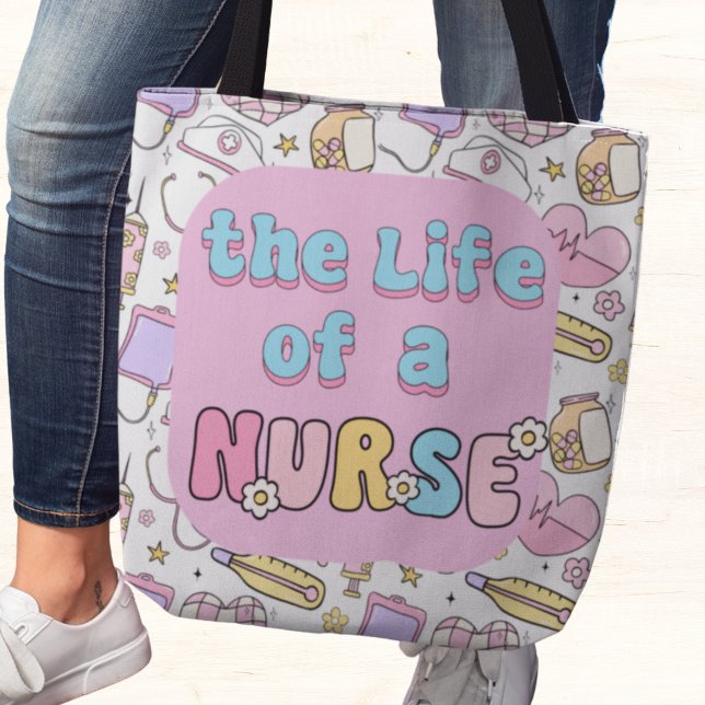 Bolsa Tote A vida de uma enfermeira (The Life of a Nurse tote bag)