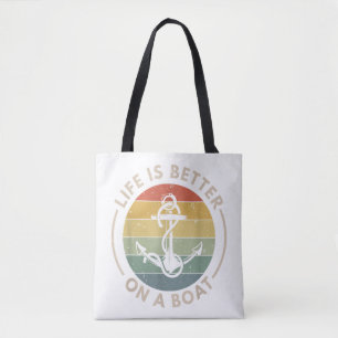 Bolsa Tote A vida do veleiro do Barco de vela é melhor