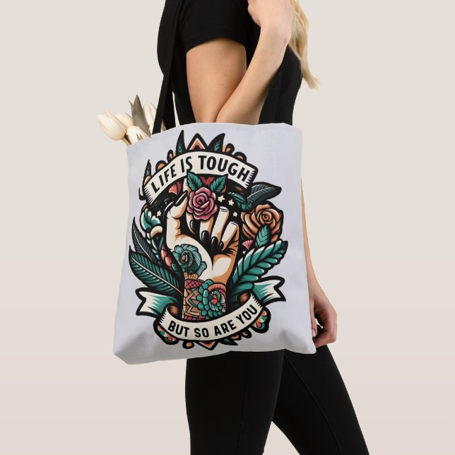 Bolsa Tote A vida é dura, você também é (Close Up)