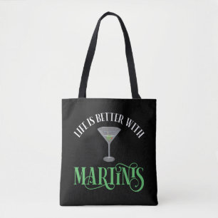 Bolsa Tote A Vida é Melhor Com Martinis