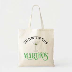 Bolsa Tote A Vida é Melhor Com Martinis