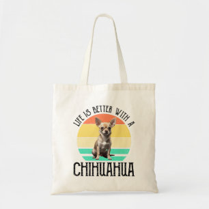 Bolsa Tote A Vida É Melhor Com Um Chihuahua