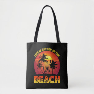 Bolsa Tote A Vida É Melhor Na Praia