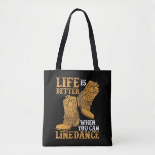 Bolsa Tote A vida é melhor quando você pode alinhar a dança