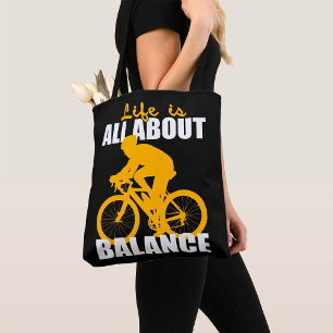 Bolsa Tote A Vida É Sobre Equilíbrio De Ciclo Motivacional