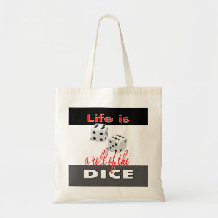 Bolsa Tote A vida é um rolo do tema de jogo da sacola dos