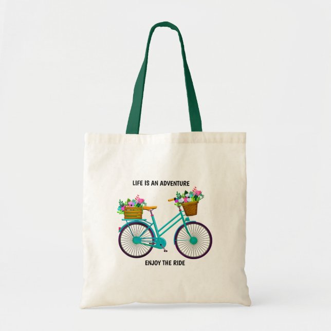 Bolsa Tote A vida é uma aventura (Frente)