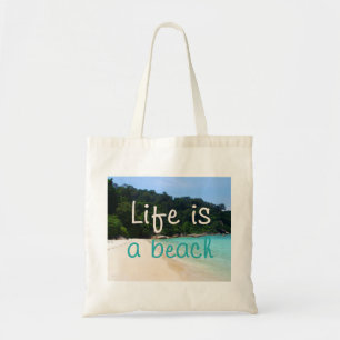 Bolsa Tote A vida é uma praia