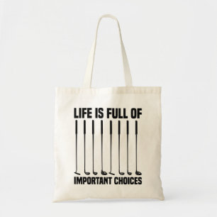 Bolsa Tote A Vida Engraçada É Cheio De Escolhas Importantes