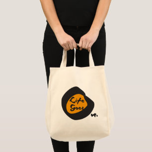 Bolsa Tote A Vida Inicia-Se Com O Texto Inspiracional