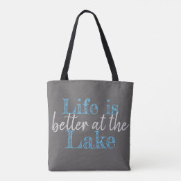 Bolsa Tote A VIDA Náutica É MELHOR NO LAGO