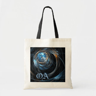 Bolsa Tote À volta da Abstrato do Mundo Monograma