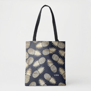 Bolsa Tote Abacaxi-abacaxi-de-folha-de-ouro tropical Monogram