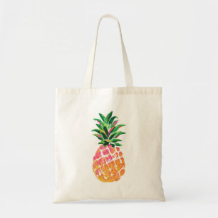 Bolsa Tote Abacaxi havaiano tropical alegre