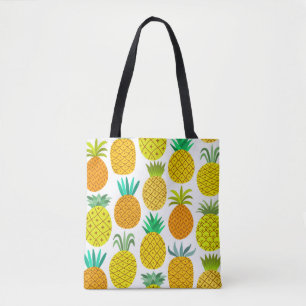 Bolsa Tote Abacaxi Isolado: Padrão Invisível Da Vintagem.