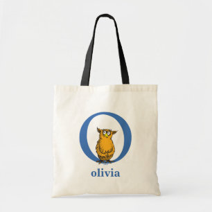 Bolsa Tote ABC do Dr. Seuss: Letra O - Azul   Adicione seu No