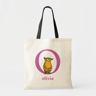 Bolsa Tote ABC do Dr. Seuss: Letra O - Roxo Adicione seu no