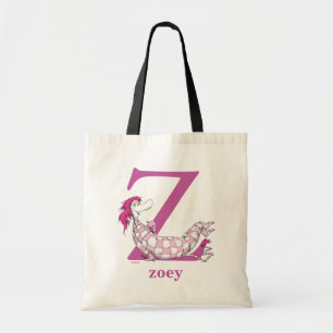 Bolsa Tote ABC do Dr. Seuss: Letra Z - Roxo Adicione seu no