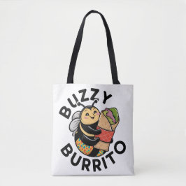 Bolsa Tote Abeelha Bizarra de Burrito Engraçada