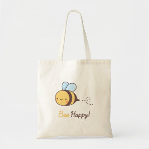 Bolsa Tote Abeia Kawaii Feliz Por Ela