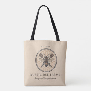 Bolsa Tote Abeja Melífera Rústica Roupa de Apiário
