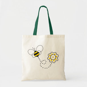 Bolsa Tote Abelha bonito & flor