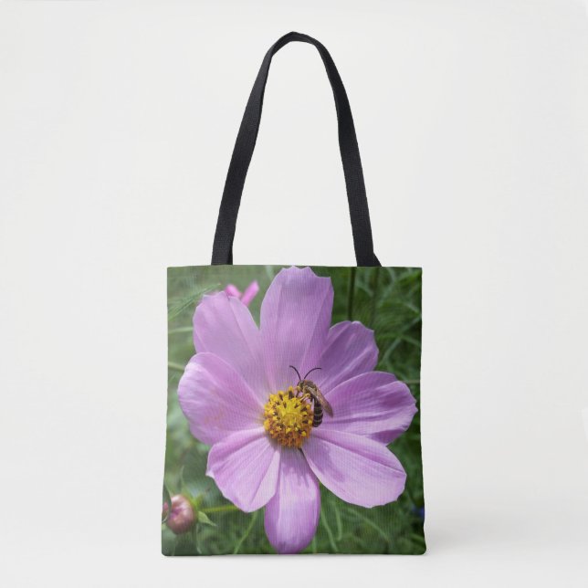 Bolsa Tote abelha na flor (Frente)