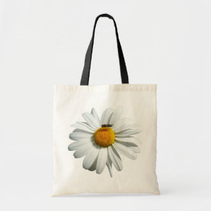 Bolsa Tote Abelha no Floral Daisy Cute