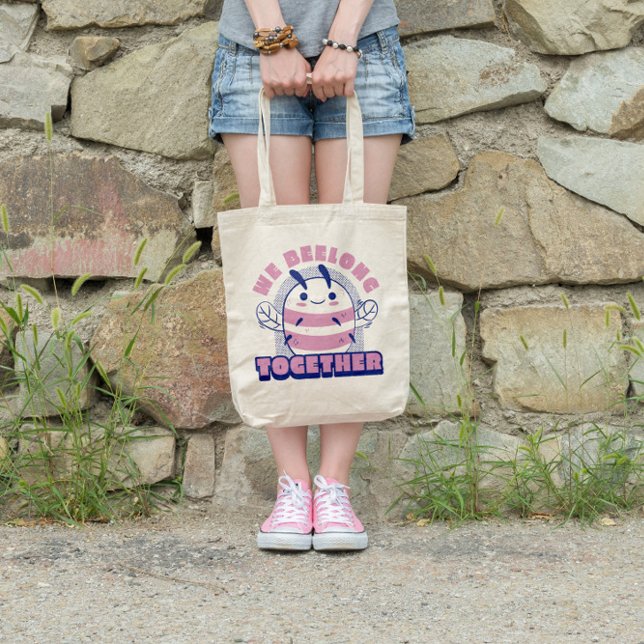 Bolsa Tote Abelha Rosa Fresca (Criador carregado)