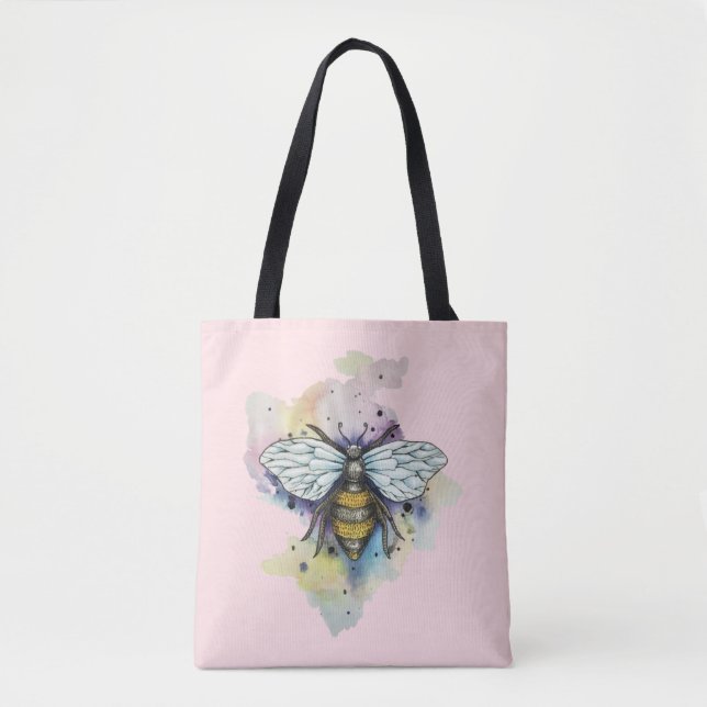 Bolsa Tote Abelhas Cuecas E Arco-Íris Lava Saco (Frente)
