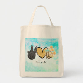 Bolsa Tote Abelhas de amor à paz, bonitas