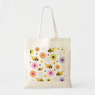 Bolsa Tote Abelhas e Flores