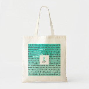 Bolsa Tote Abençoada é a mulher que anda com Deus