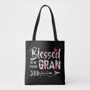 Bolsa Tote Abençoado seja chamado de Gran Colorful - Avô Gift