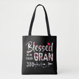 Bolsa Tote Abençoado seja chamado de Gran Colorful - Avô Gift
