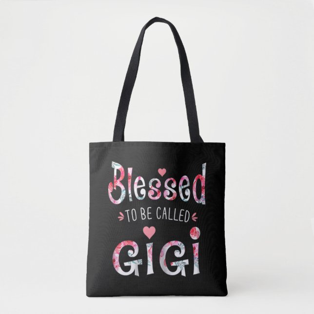 Bolsa Tote Abençoado Seja Chamado Gigi (Frente)