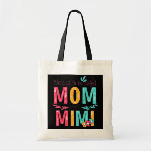 Bolsa Tote Abençoado Seja Chamado Mãe E Mimi Vovó Floral
