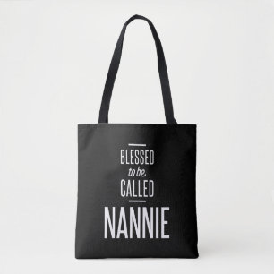 Bolsa Tote Abençoado Ser Chamado Nannie
