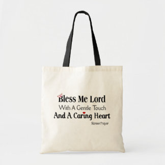 Bolsa Tote Abençoe-me Lorde Enfermeiras Oração