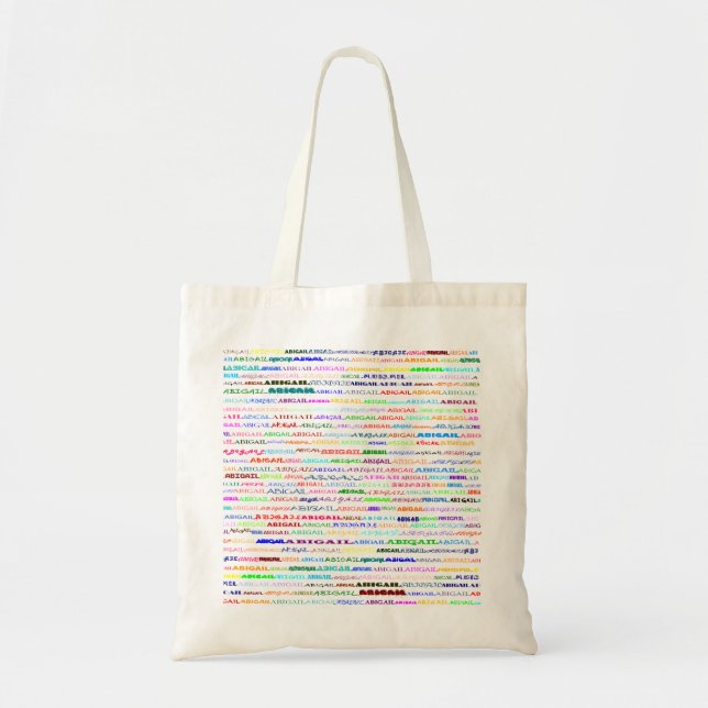 Bolsa Tote Abigail Design de texto II CTC L.I.F.E. Bag (Frente)